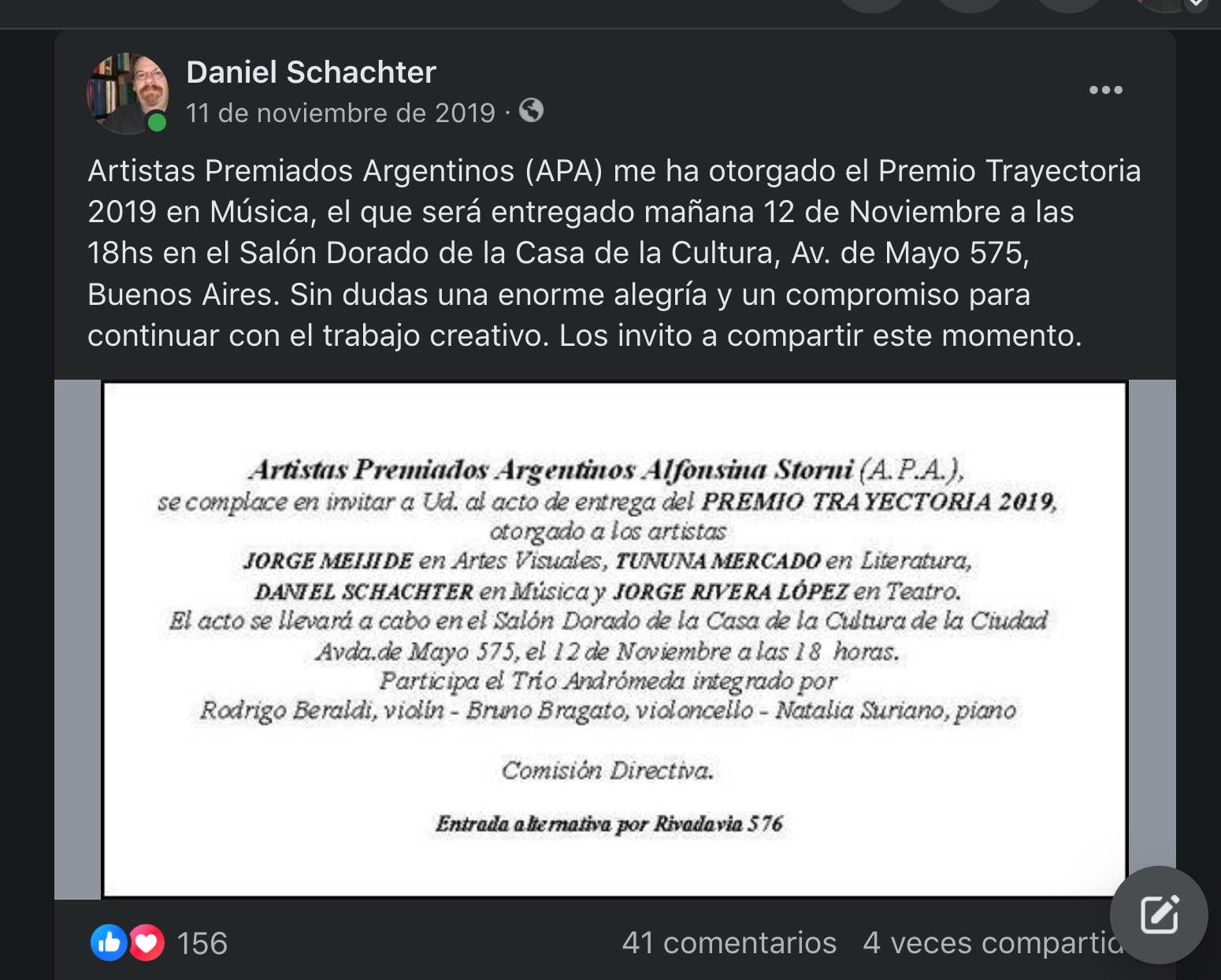 APA “Artistas Premiados Argentinos”